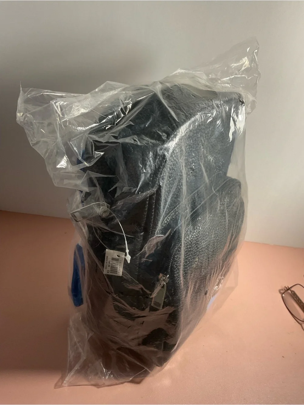 Black Leather-like Sea World Backpack